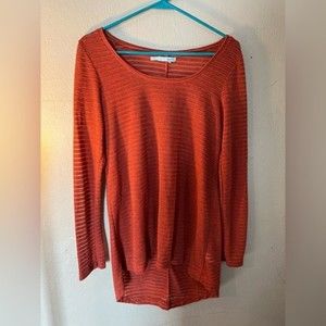 ORANGE see through long sleeve